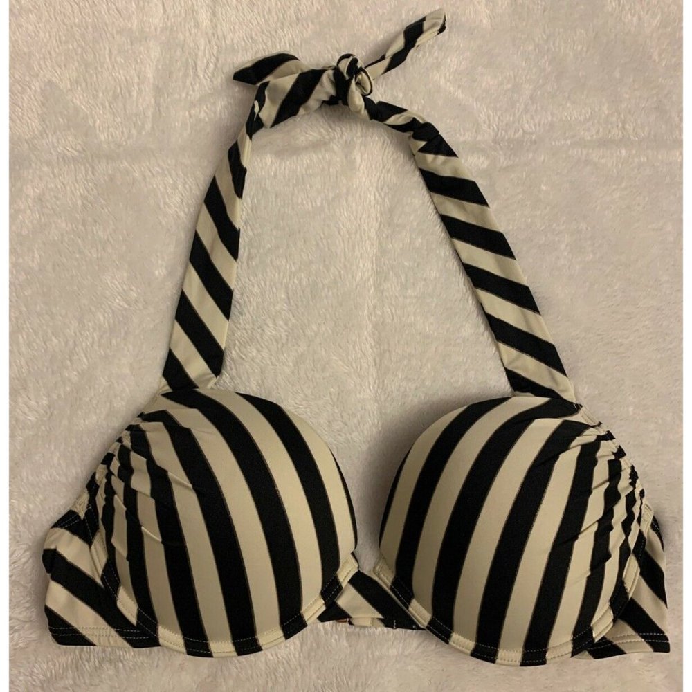 Victorias Secret Bikini Top 34C Bombshell Striped